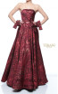 Terani Couture 1921M0503 Red Front Dress
