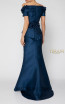 Terani Couture 1921M0745 Navy Back Dress
