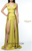 Terani Couture 1922E0206 Yellow Gold Front Dress