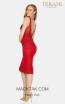 Terani 2011C2005 Red Back Dress