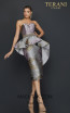 Terani 2011C2023 Taupe Rose Front Dress