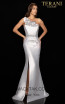 Terani Couture 2011E2103 Silver Front Dress