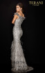 Terani 2011GL2176 Silver Back Dress