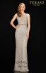 Terani 2011GL2217 Silver Front Dress