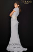 Terani 2011M2135 Silver Back Dress
