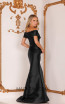 Terani Couture 2011M2159 Black Black Back Dress