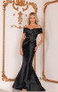 Terani Couture 2011M2159 Black Black Front Dress
