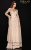 Terani 2011M2169 Light Taupe Front Dress