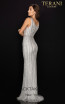Terani 2011M2462 Silver Back Dress