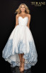 Terani 2011P1003 White Silver Front Dress