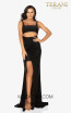 Terani 2011P1061 Black Front Dress