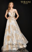Terani 2011P1077 Ivory Gold Front Dress