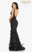 Terani 2011P1102 Black Silver Back Dress