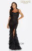 Terani 2011P1102 Black Silver Front Dress