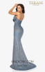 Terani 2011P1116 Royal Turquoise Back Dress