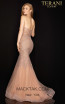 Terani 2011P1148 Blush Nude Back Dress