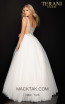 Terani 2011P1173 Ivory Crystal Back Dress