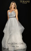 Terani 2011P1200 White Black Front Dress
