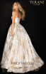 Terani 2011P1210 Ivory Silver Back Dress