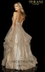 Terani 2011P1214 Gold Silver Back Dress