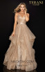 Terani 2011P1214 Gold Silver Front Dress