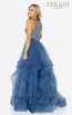 Terani 2011P1217 Blue Back Dress