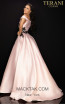 Terani 2011P1229 Blush Black Back Dress