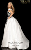 Terani 2011P1229 Ivory Black Back Dress