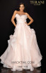 Terani 2011P1459 Blush Ivory Front Dress