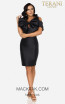 Terani 2012C2230 Black Front Dress