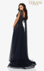 Terani 2012E2273 Navy Black Back Dress