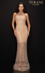Terani 2012GL2375 Nude Front Dress