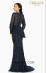 Terani 2012GL2392 Navy Navy Back Dress