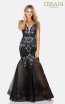 Terani 2012P1357 Black Front Dress
