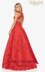 Terani 2012P1407 Red Back Dress