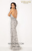Terani 2012P1463 Silver Back Dress