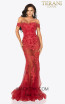 Terani 2011P1217 Red Front Dress