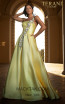Terani 2017P1421 Yellow Front Dress