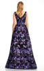 Theia Couture 883707 Black Violet Back Dress