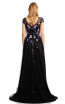 Theia Couture 883706 Black Violet Back Dress