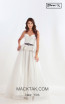 Three N 4014 White Front Dress