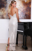 Tina Holly TA007 Silver Nude Back Dress