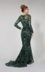Tina Holly TA139 Emerald Green Back Dress