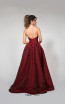 Tina Holly TA611B Wine Back Dress
