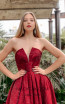 Tina Holly TA611B Red Front Dress