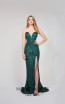 Tina Holly TA823 Emerald Green Front Dress