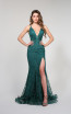 Tina Holly TW001 Emerald Green Front Dress