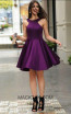 TK AS127 Purple Evening Dress