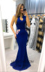 TK AS146 Blue Evening Dress