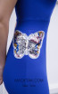 TK AS146 Blue Side Evening Dress